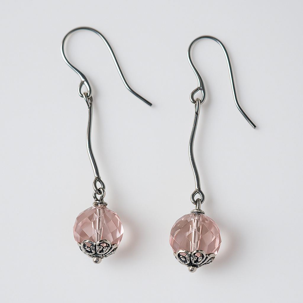 Pink Crystal Earrings (Limited Edition)