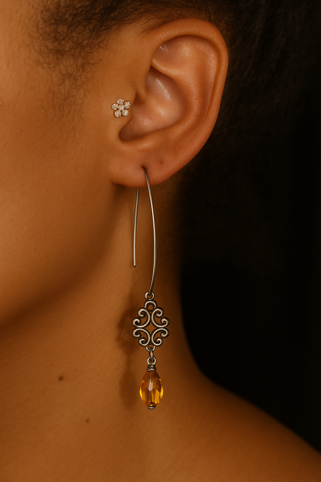 Amber Glass Dangles (Limited Edition)