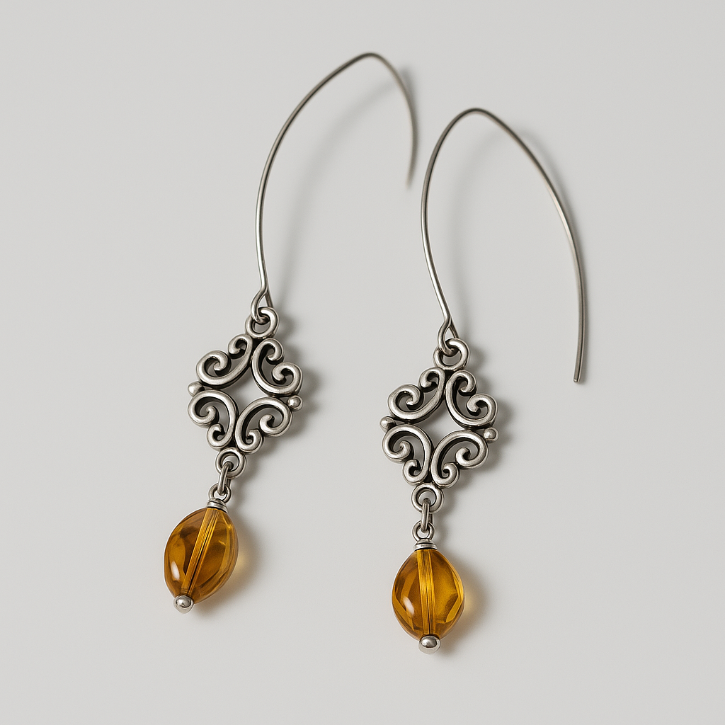 Amber Glass Dangles (Limited Edition)